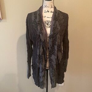 Long sleeve grey cardigan